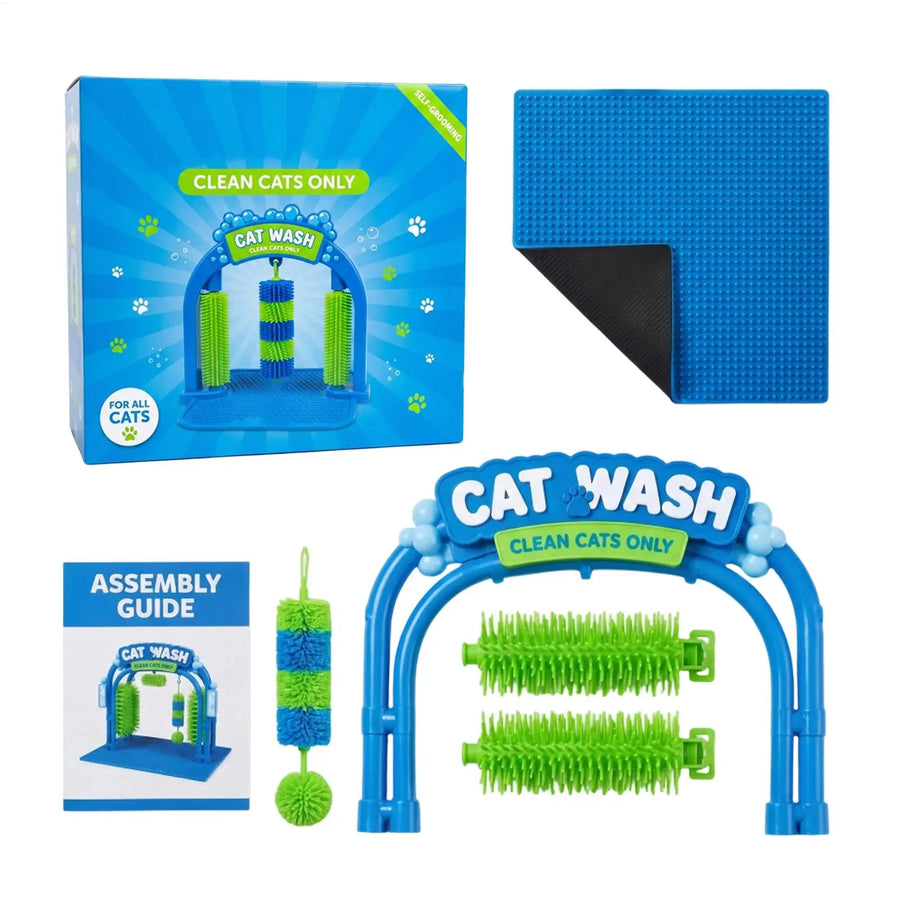 PurrClean™ 🐱🛁 — Estación de lavado para gatos de fácil uso y autoaseo