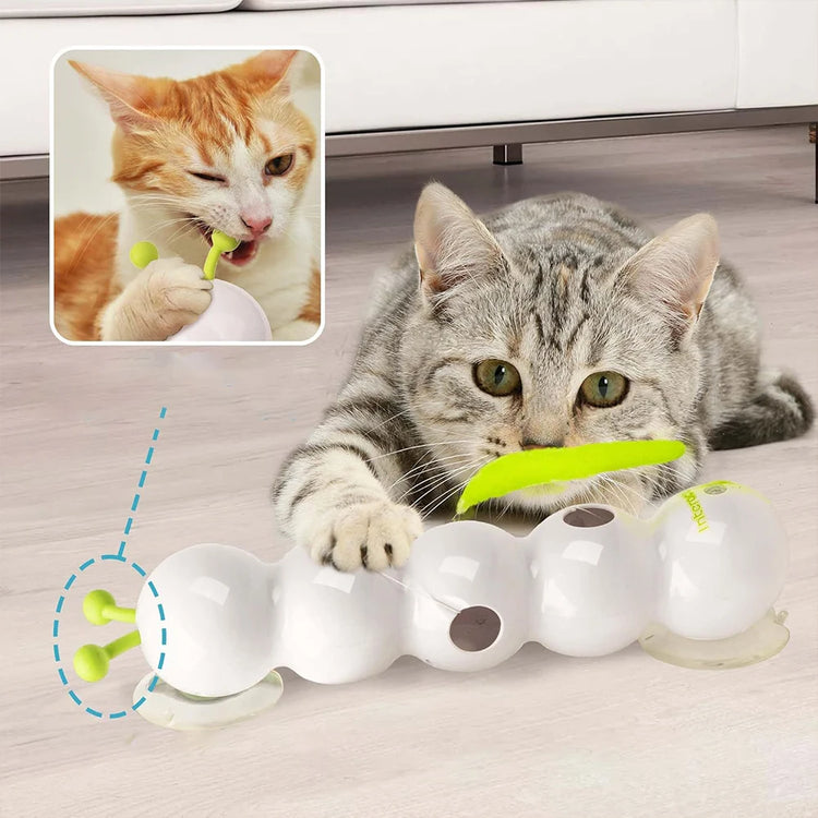 Juguete para gatos con forma de oruga ondulante: ¡movimiento automático para un juego sin fin!