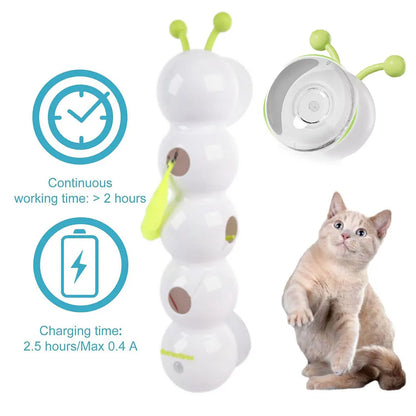 Juguete para gatos con forma de oruga ondulante: ¡movimiento automático para un juego sin fin!