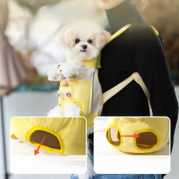 PawSnug™ – Transportín de pecho manos libres para mascotas 🐶