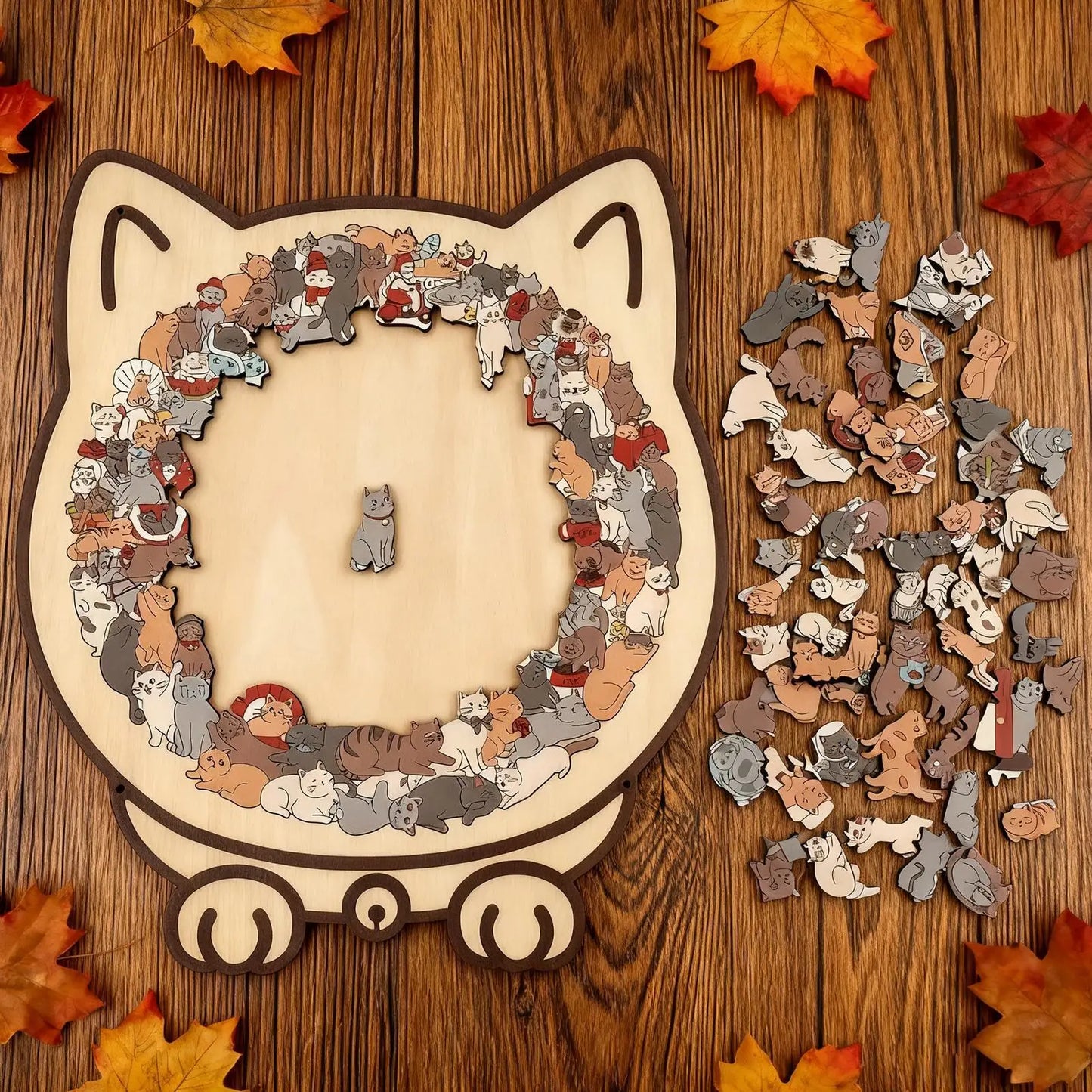 PurrfectMind™ – Rompecabezas de 135 piezas con diseño de gato tranquilo 🐱