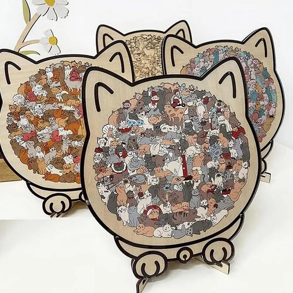 PurrfectMind™ – Rompecabezas de 135 piezas con diseño de gato tranquilo 🐱