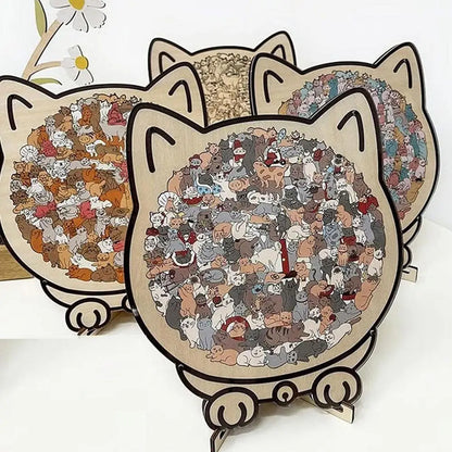 PurrfectMind™ – Rompecabezas de 135 piezas con diseño de gato tranquilo 🐱