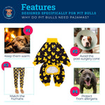 Pijama negro de pitbull "tan increíblemente lindo"