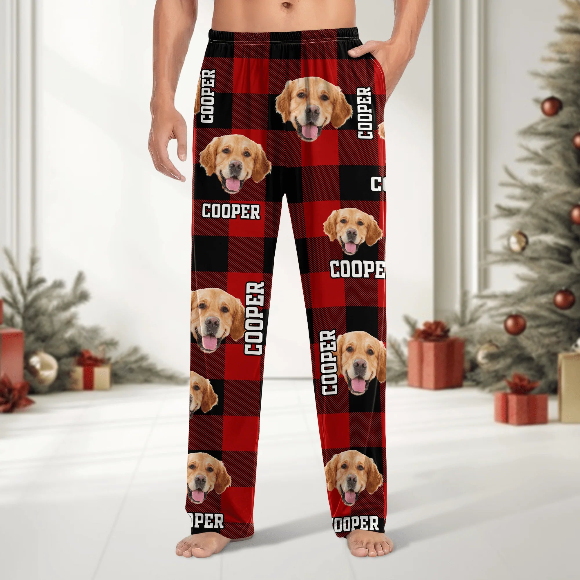 Pantalón de pijama con la cara de tu perro..