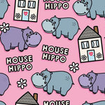 Pijama rosa de pitbull 'Pitty-potamus'
