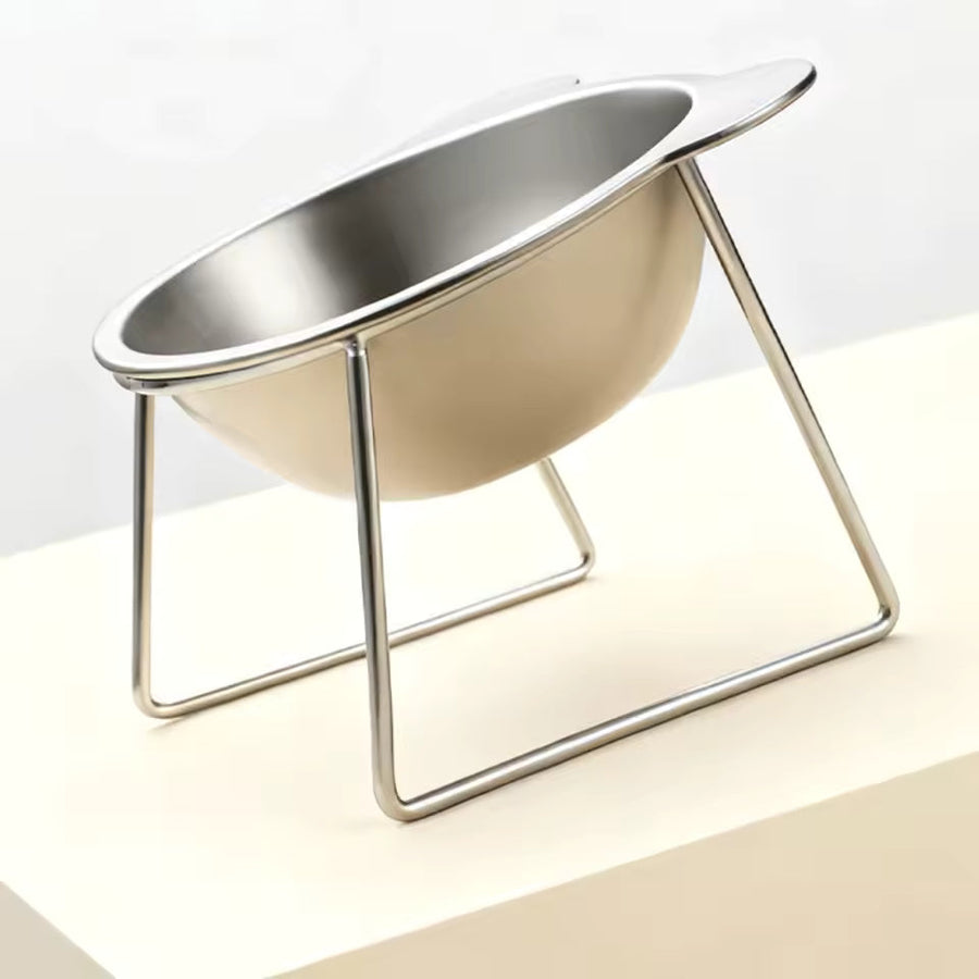 Comedero elevado para gatos con soporte de acero inoxidable | PawLift™