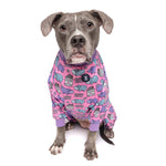 Pijama rosa de pitbull 'Pitty-potamus'
