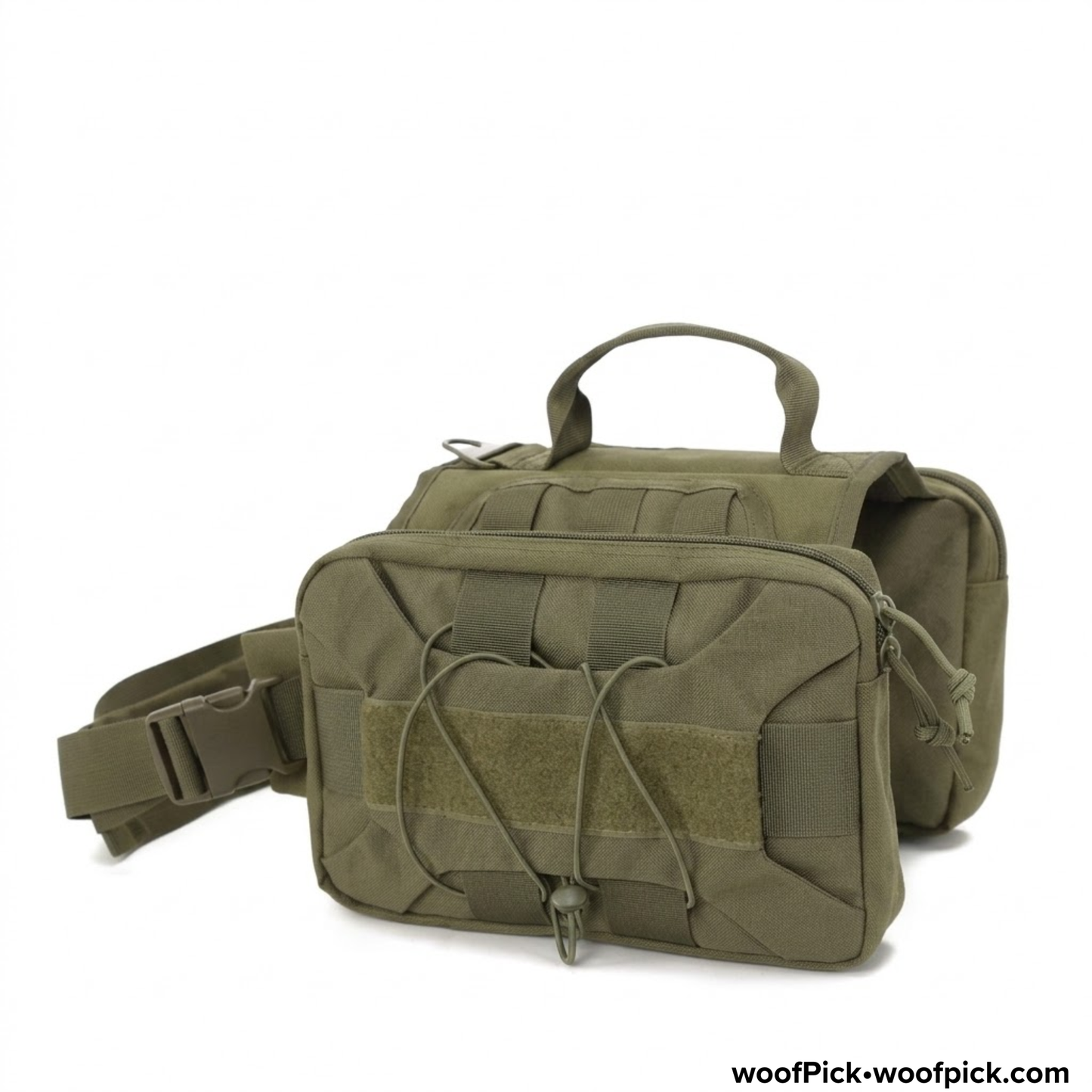 Mochila táctica para perros WoofPick: deja que tu compañero de aventuras lleve su parte.